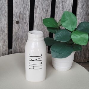 Rae Dunn White Ceramic Milk Bottle -HERE